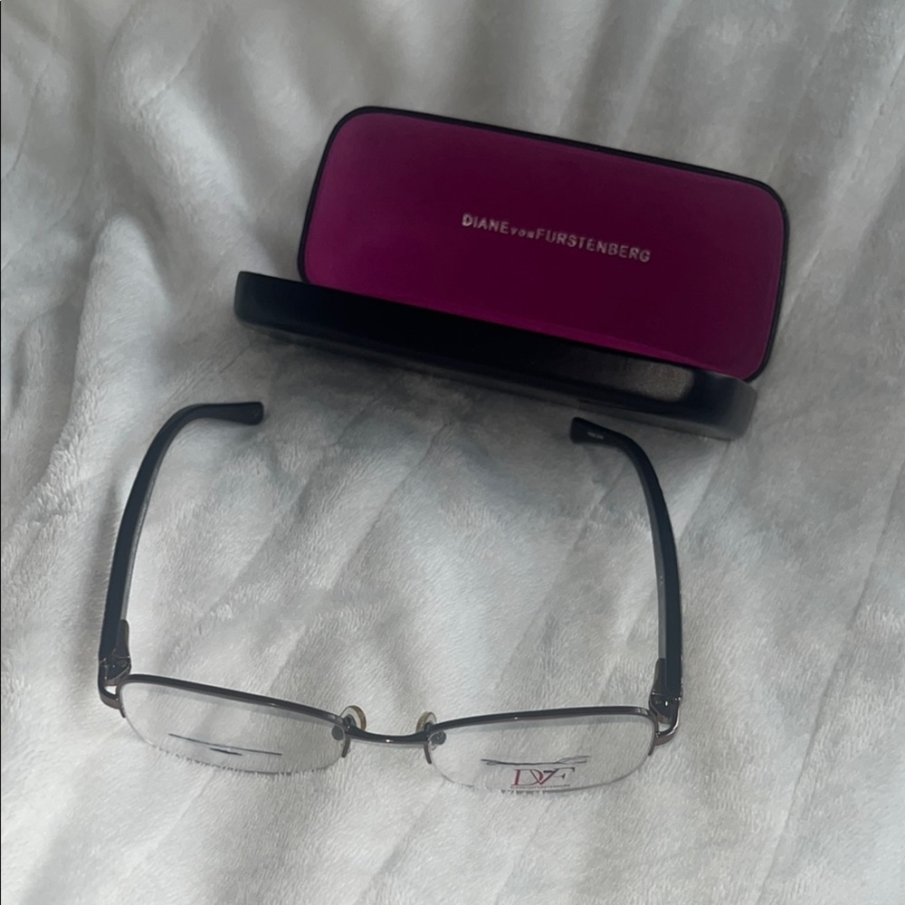 Diane von Furstenberg Black Eyeglasses